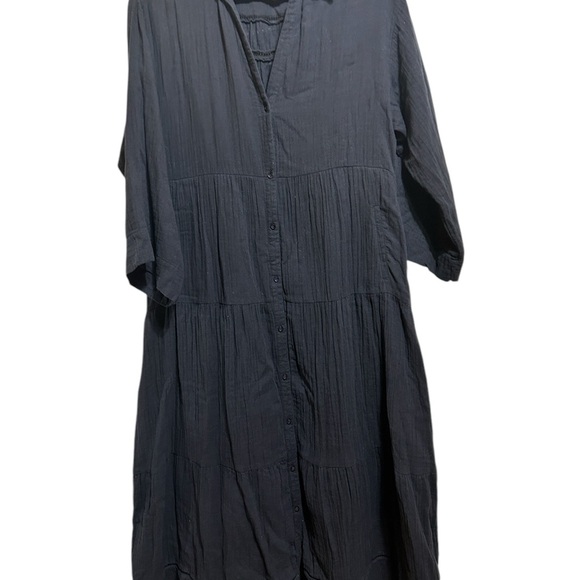 Me‎ And Em Dress Cotton Size 8 Black Maxi - Picture 4 of 9